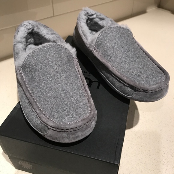 mens gray ugg slippers